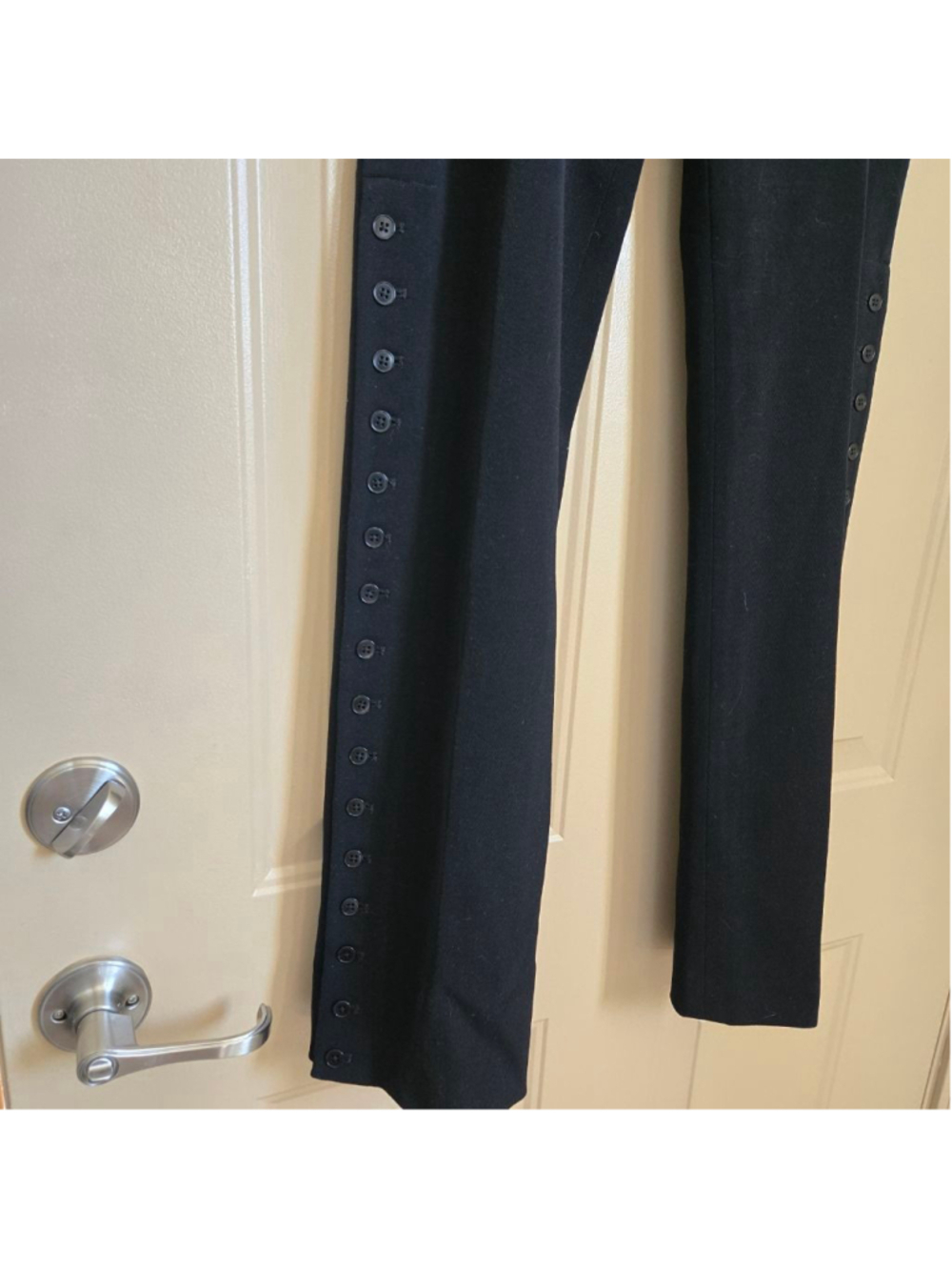 Nwt Ralph Lauren Collection Purple Label Collection Black Wool Trousers Size 10 - Picture 3 of 11